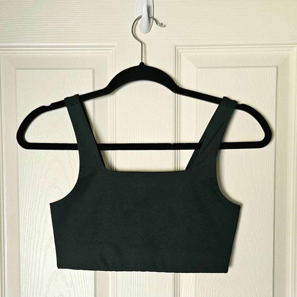 Girlfriend Collective Moss Green Tommy Square Neck Bra